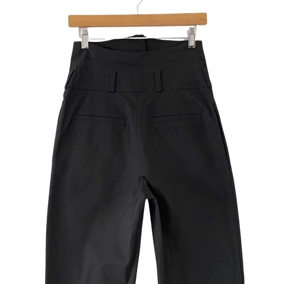 NWT The Range Structured Twill Fold Over Pants in Black - Picture 7 of 13